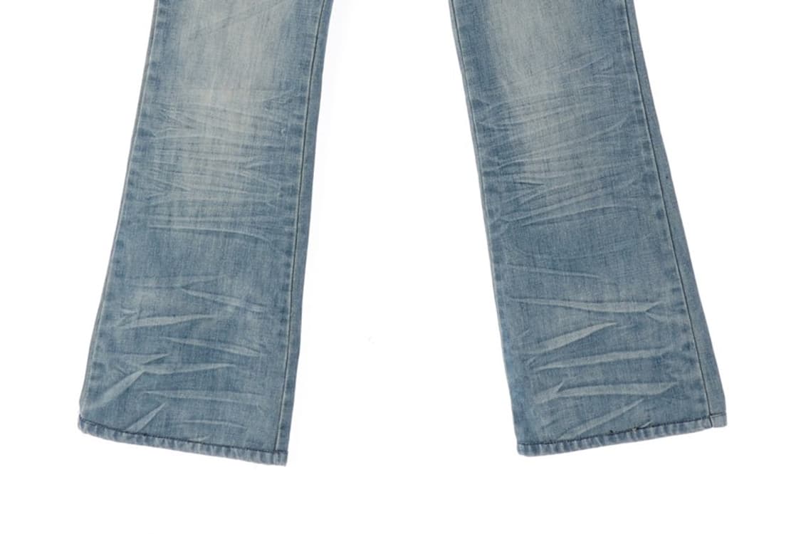 세카이걸 자수 체인 디테일 워싱 부츠컷 데님 29 상품이미지5