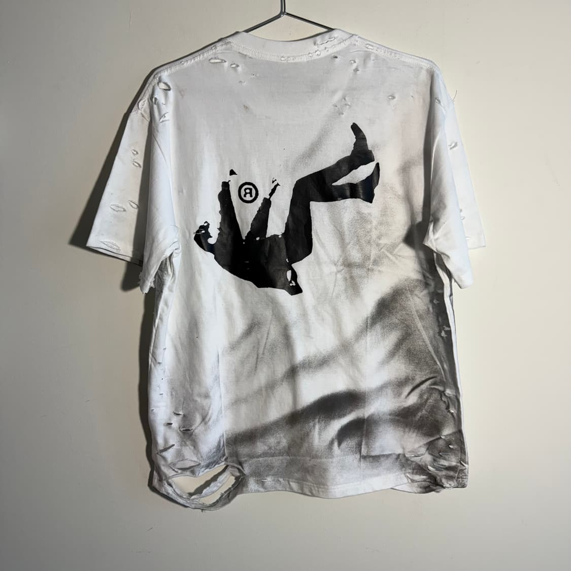 빈티지 무드 릭오웬스 칸예웨스트 제작 디스트로이드 데미지 반팔  상품이미지7