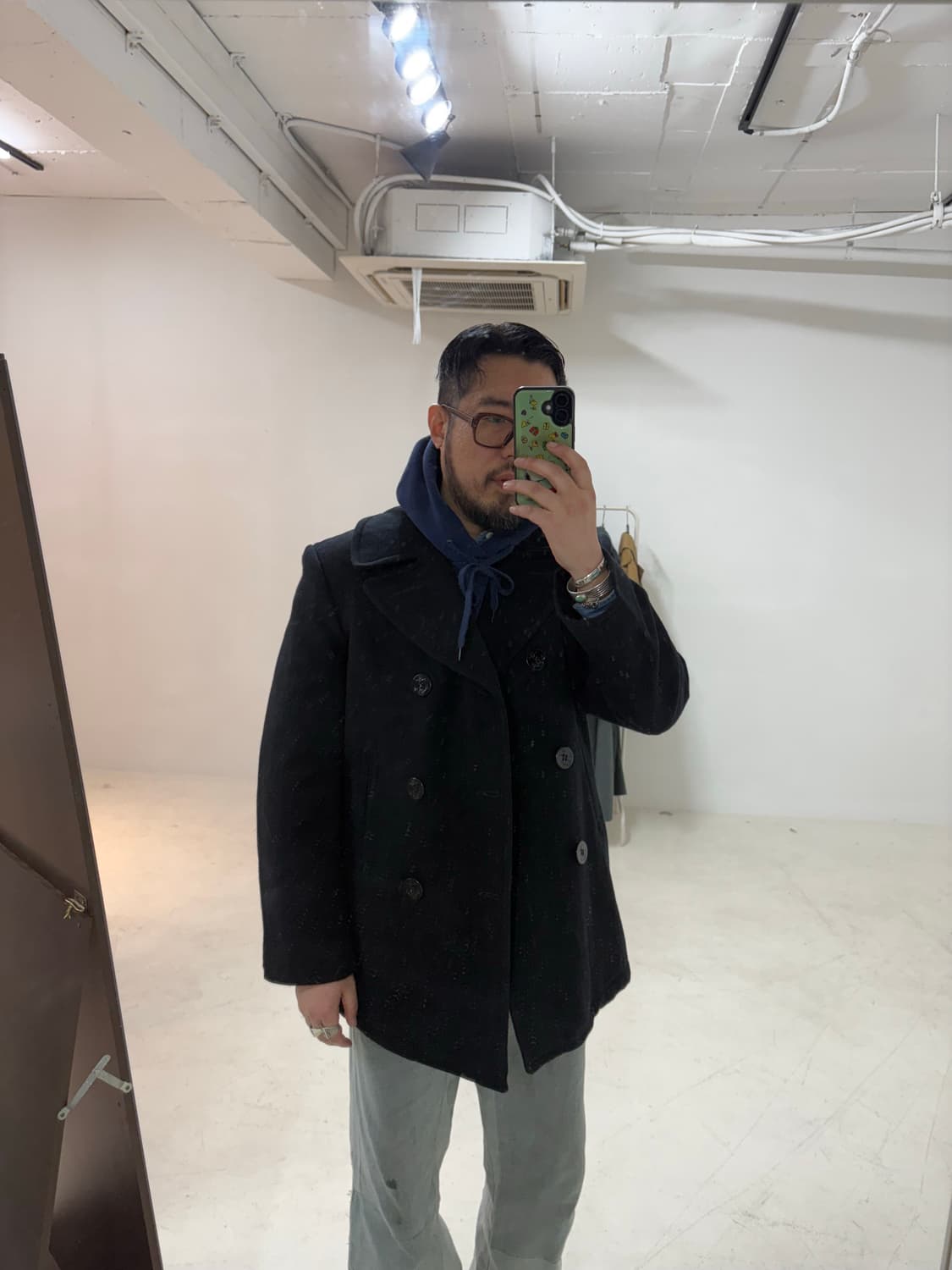 00's USN Wool Pea Overcoat. 상품이미지10