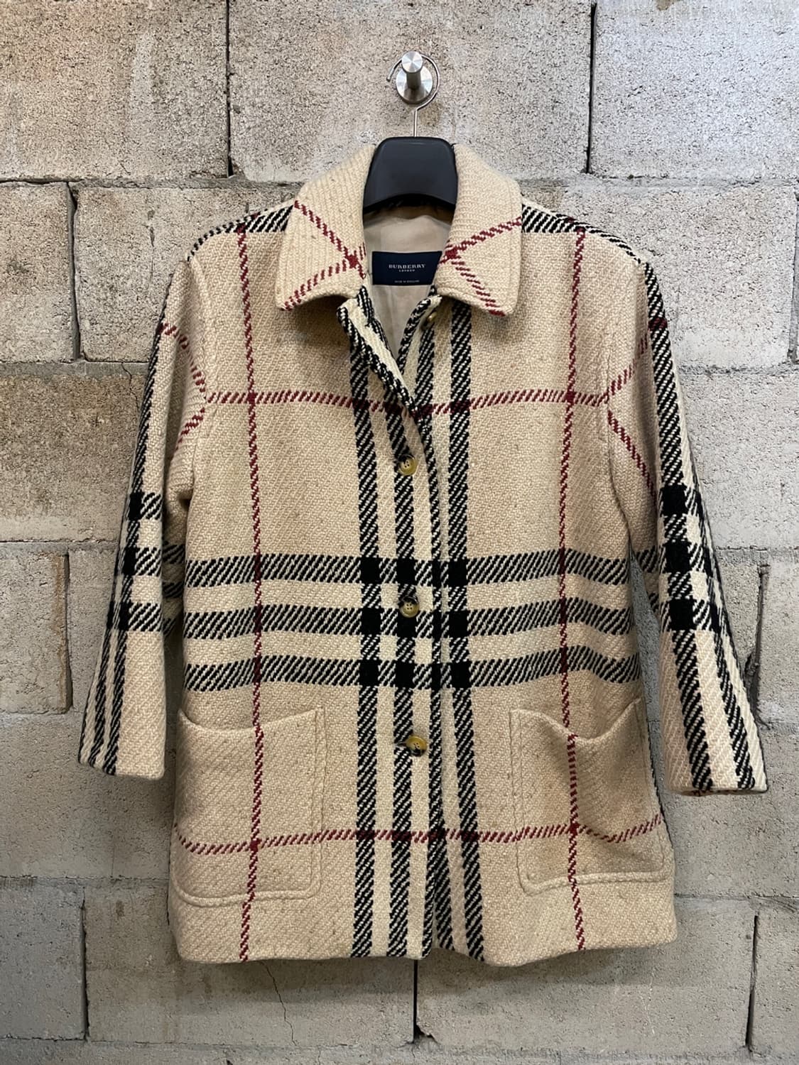 버버리 노바 체크 울 코트  상품이미지1