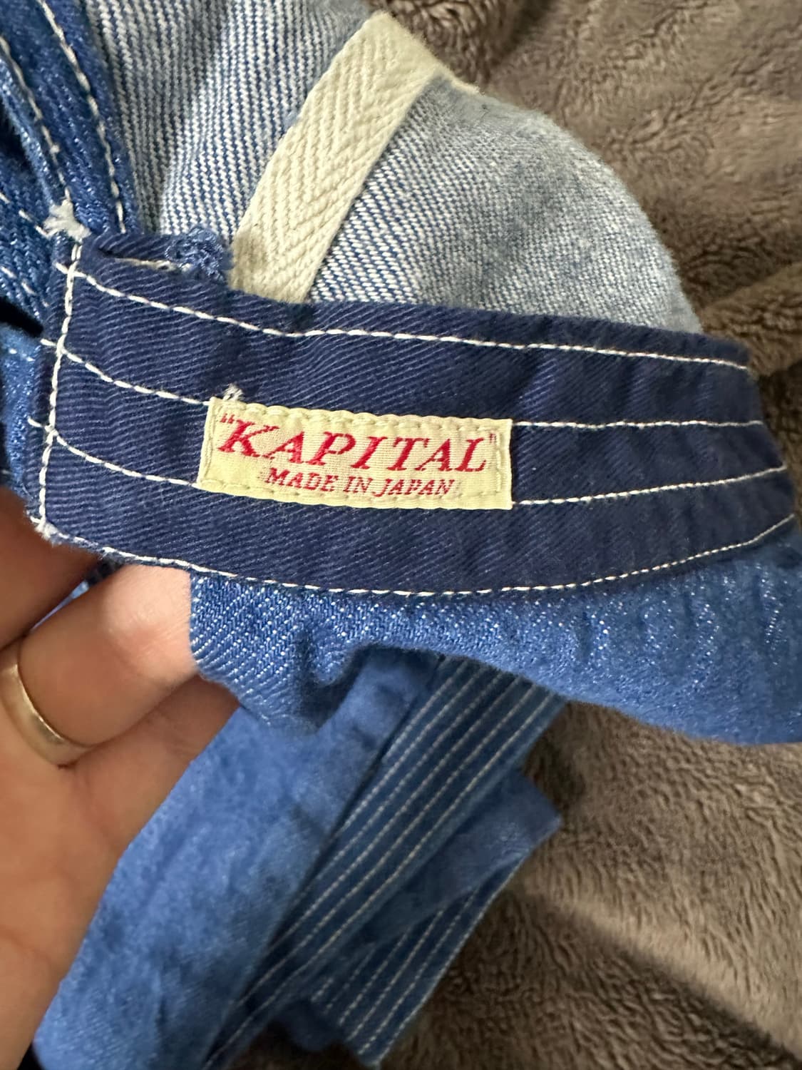 [os] 캐피탈 23ss 데님 게일캡 상품이미지6