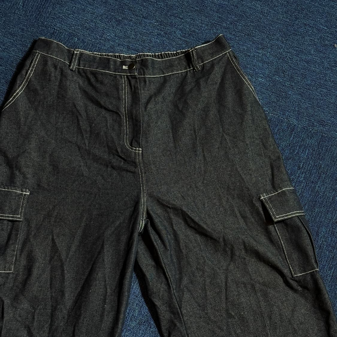 빈티지 포켓포인트 스트링 데님팬츠 상품이미지2