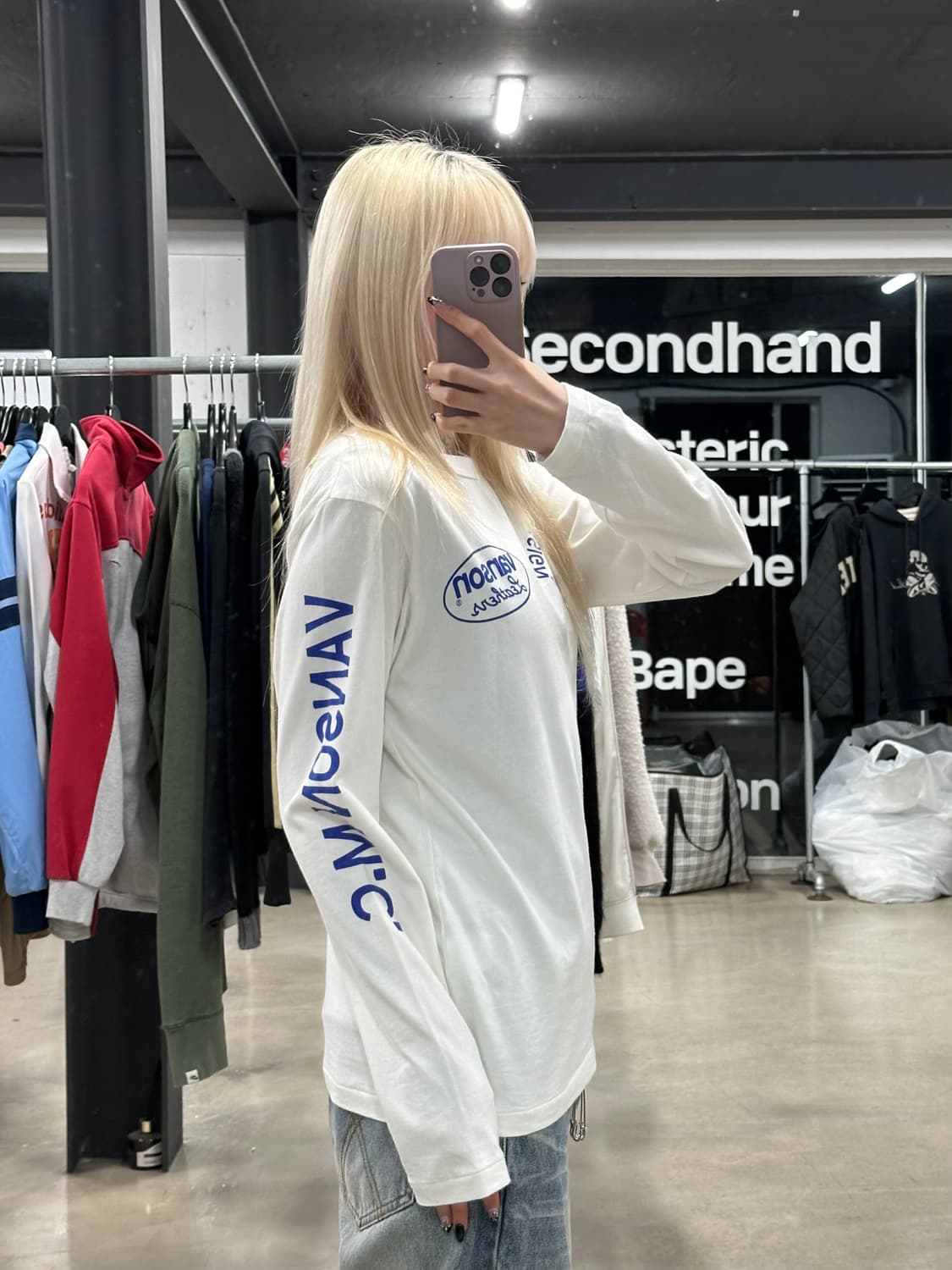 벤슨 커스텀 디자인 그래픽 롱슬리브 상품이미지2