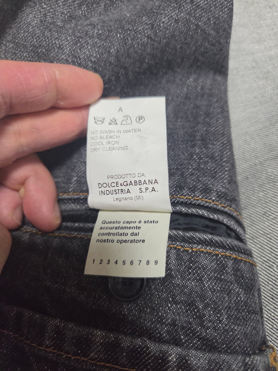 90s 돌체앤가바나 워싱 데님 블레이저 상품이미지9