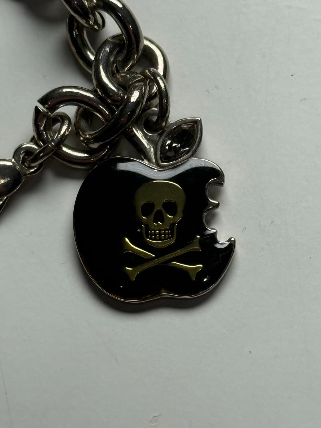 히스테릭 글래머 아카이브 라인스톤 해골 애플 체인 팔찌 상품이미지2