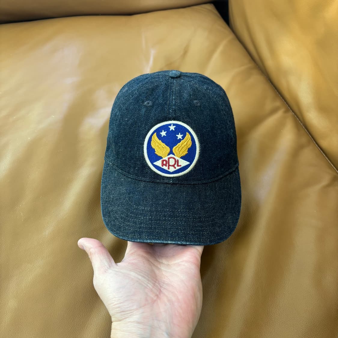 RRL 더블알엘 랄프로렌 폴로 데님 6패널 볼캡 모자 (Denim) 상품이미지2