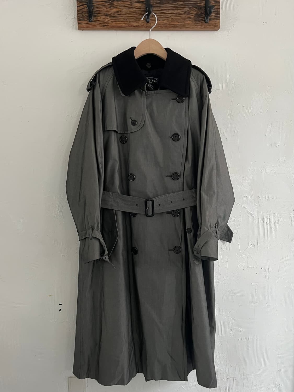 Burberry 버버리 카라 커버 딥 그레이 트렌치코트 상품이미지2