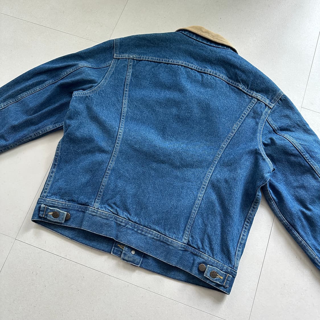 70s 리 체크안감 트러커 데님자켓 MADE IN USA 상품이미지10