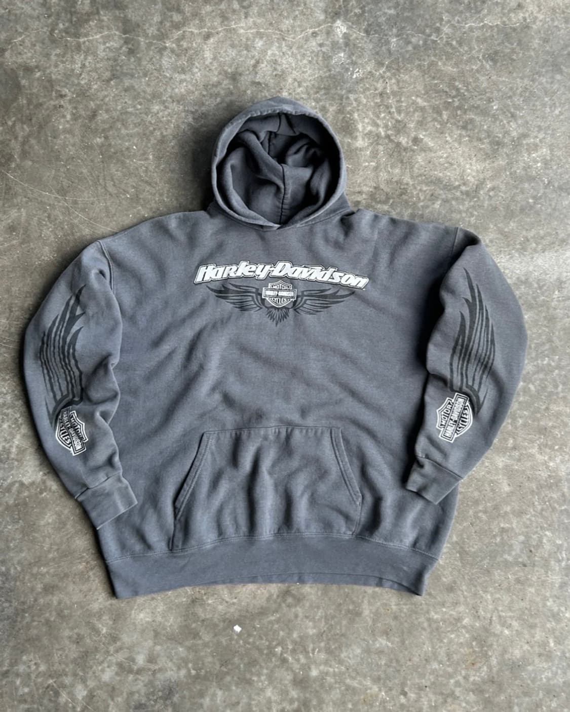 00s Vintage Harley Davidson Hoodie XL 상품이미지1