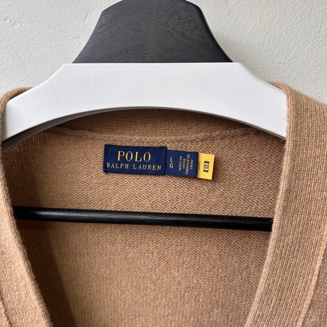 15731 - 폴로 랄프로렌 베이지 울 블렌드 가디건 상품이미지4