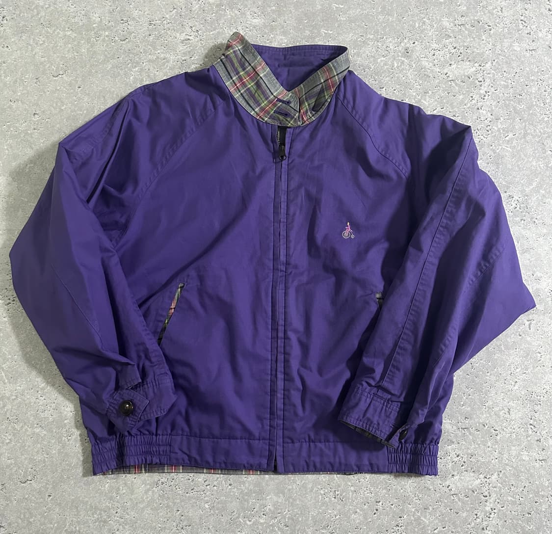 90s Bean Pole 올드스쿨 리버시블 체크 해링턴 자켓 상품이미지4