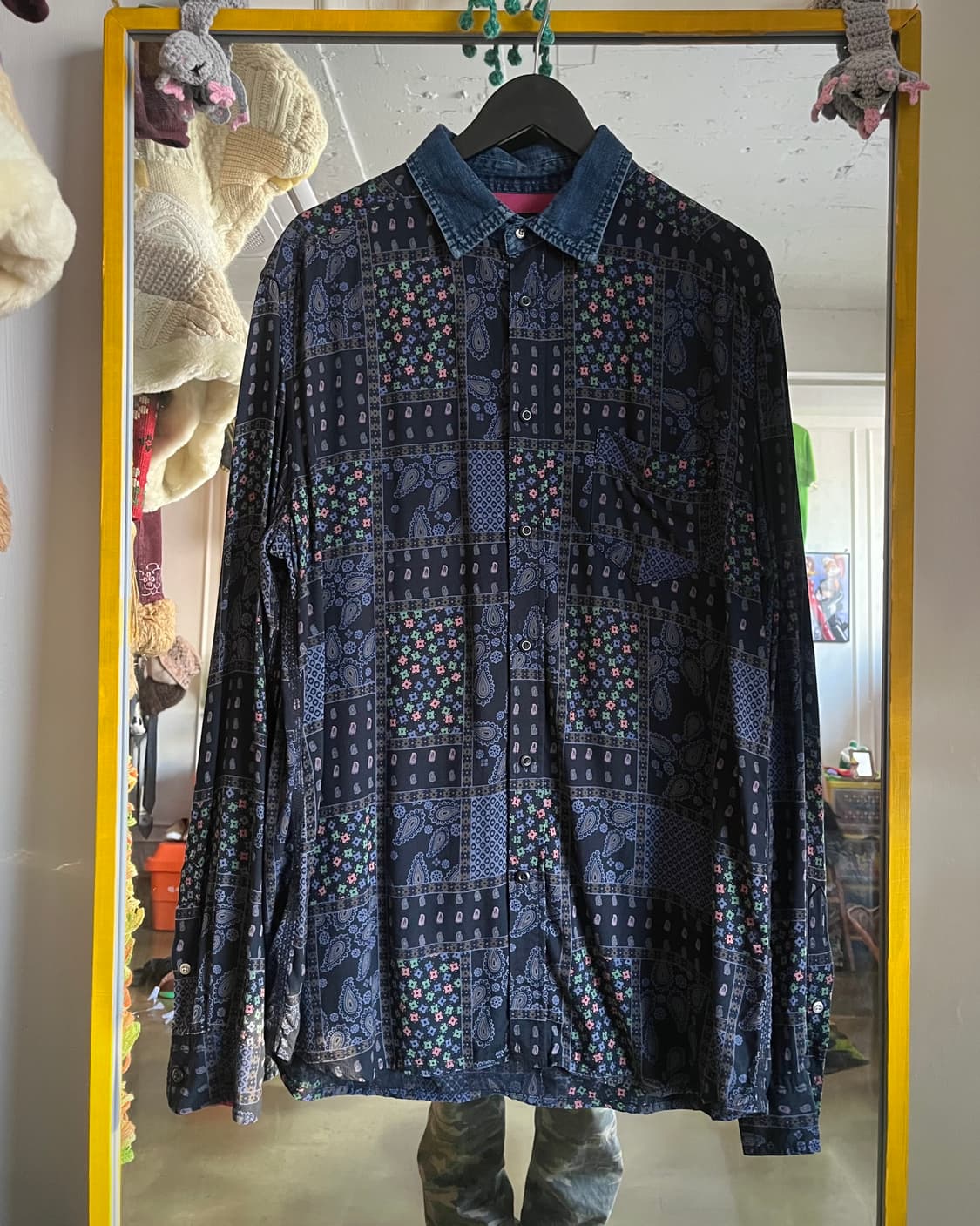 DIESEL Mixed Floral Pattern Rayon Shirt 상품이미지3