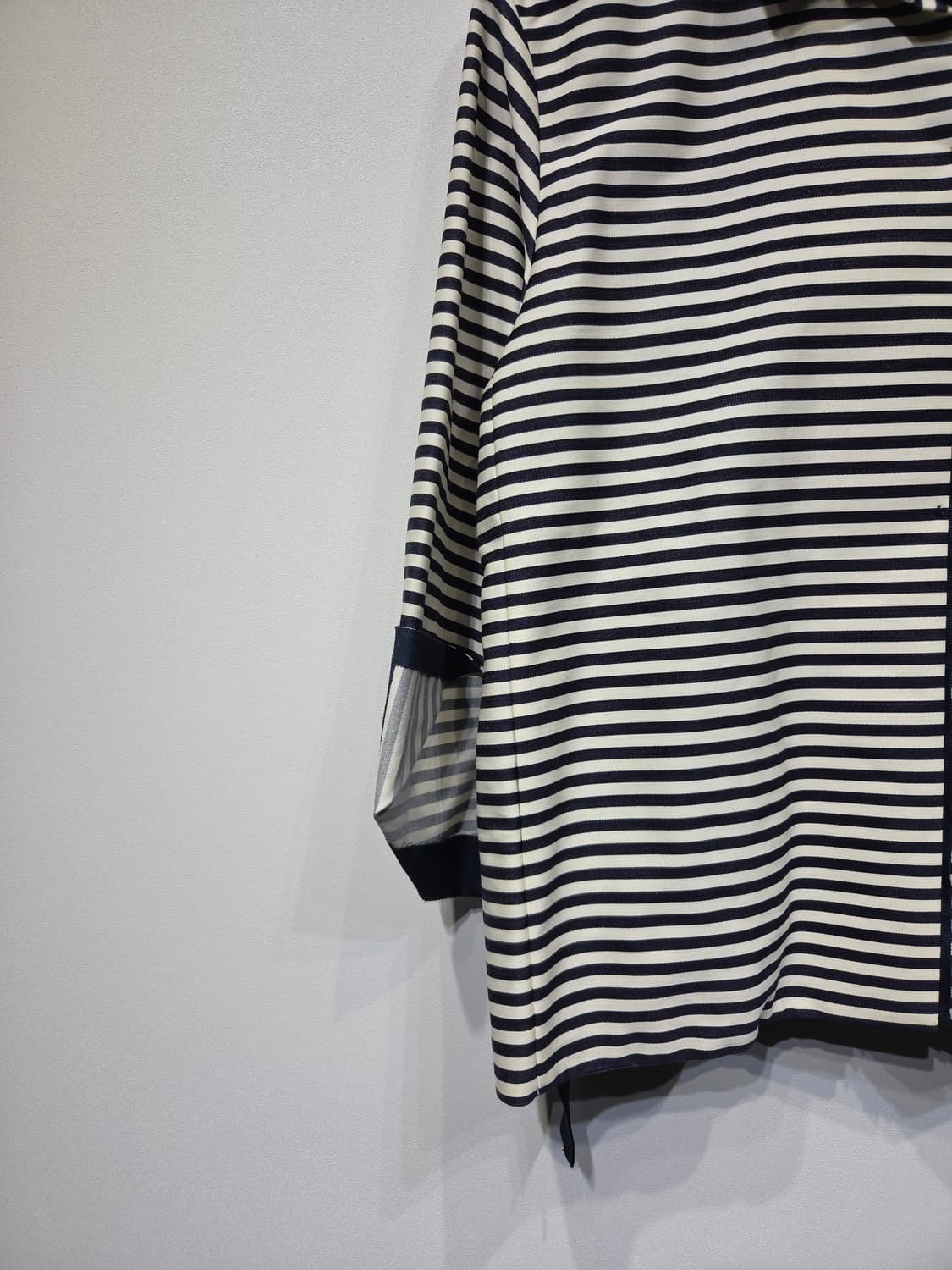 TIME 타임 포스트모던 스트라이프 울 혼방 리본 자켓 상품이미지4