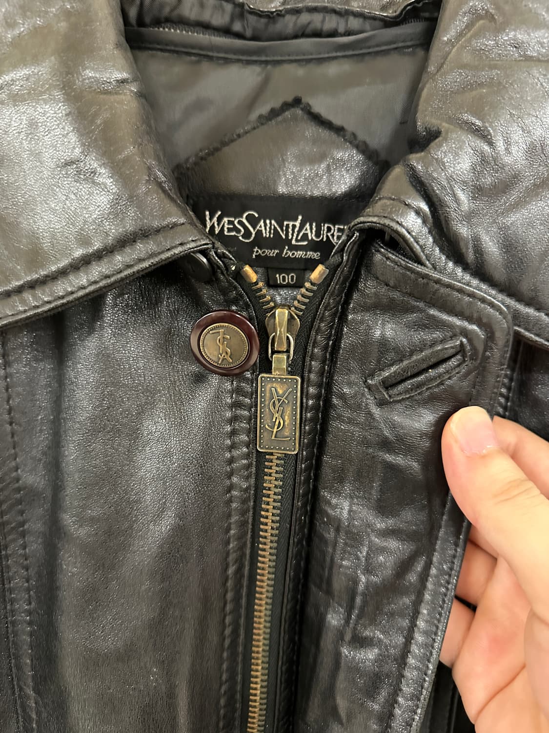 YSL 90s Sheepskin leather blouson 상품이미지6