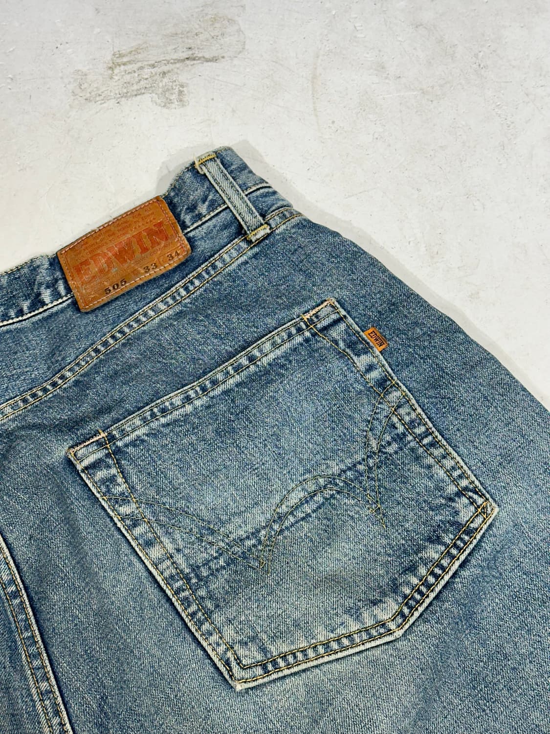 에드윈 재팬 505 중청 와이드 데님 팬츠 청바지 34 상품이미지6