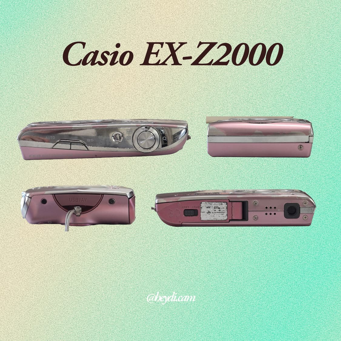 (로제, 모카, 아일릿) 카시오 엑슬림 z2000 핑크 상품이미지3