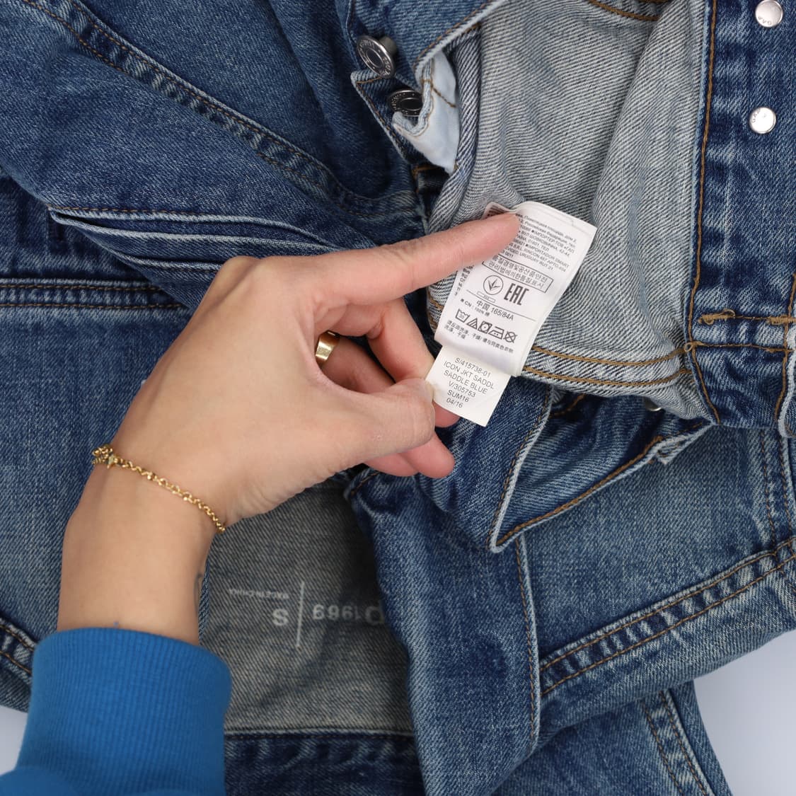 [S] 갭 여성 데님자켓 청자켓 0105H1 상품이미지4
