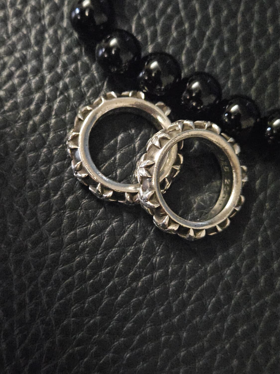 국내13호.14호 크롬하츠 스타밴드링 2개 상품이미지3