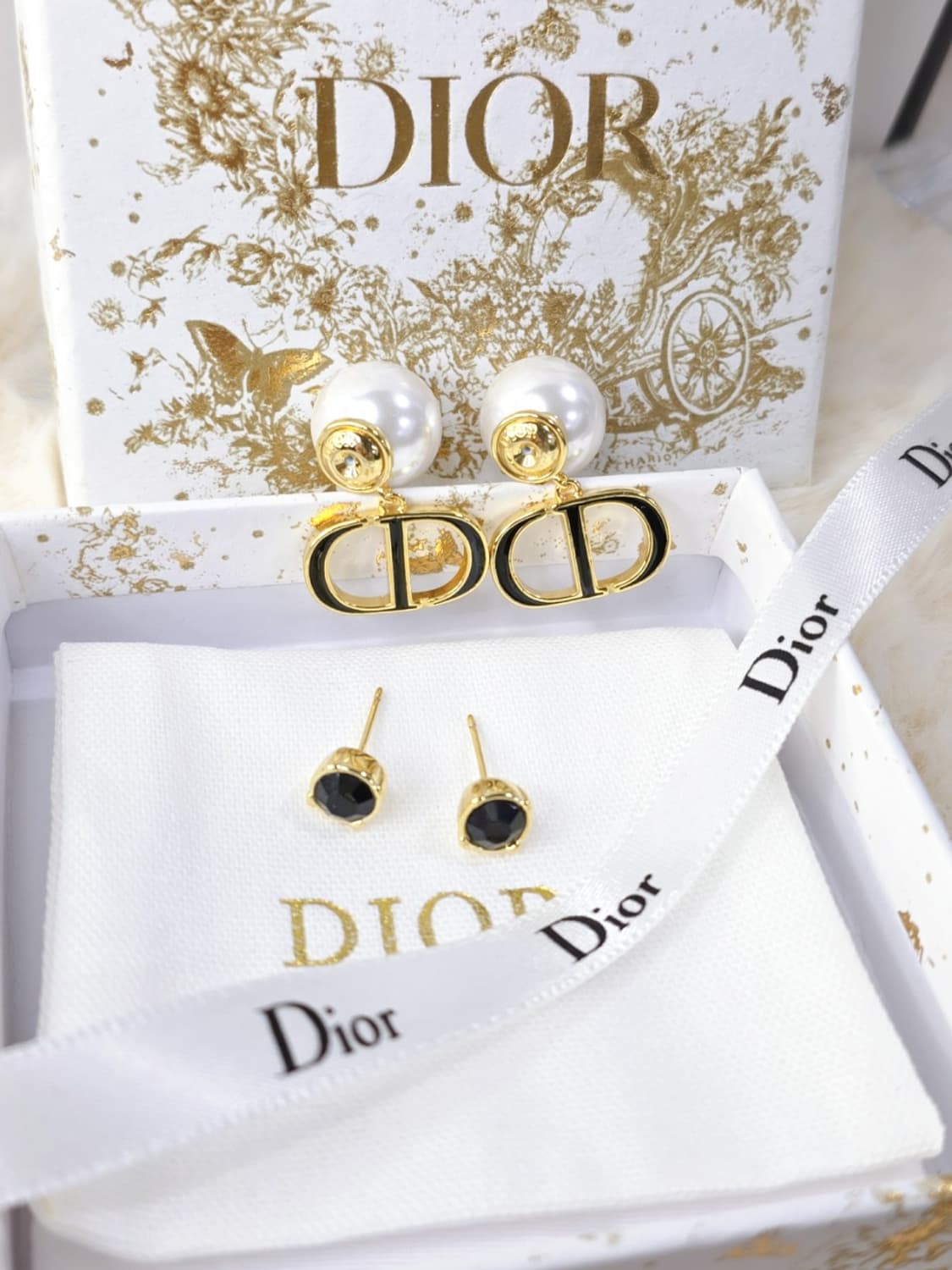 빈티지 디올 업사이클링 귀걸이 상품이미지5