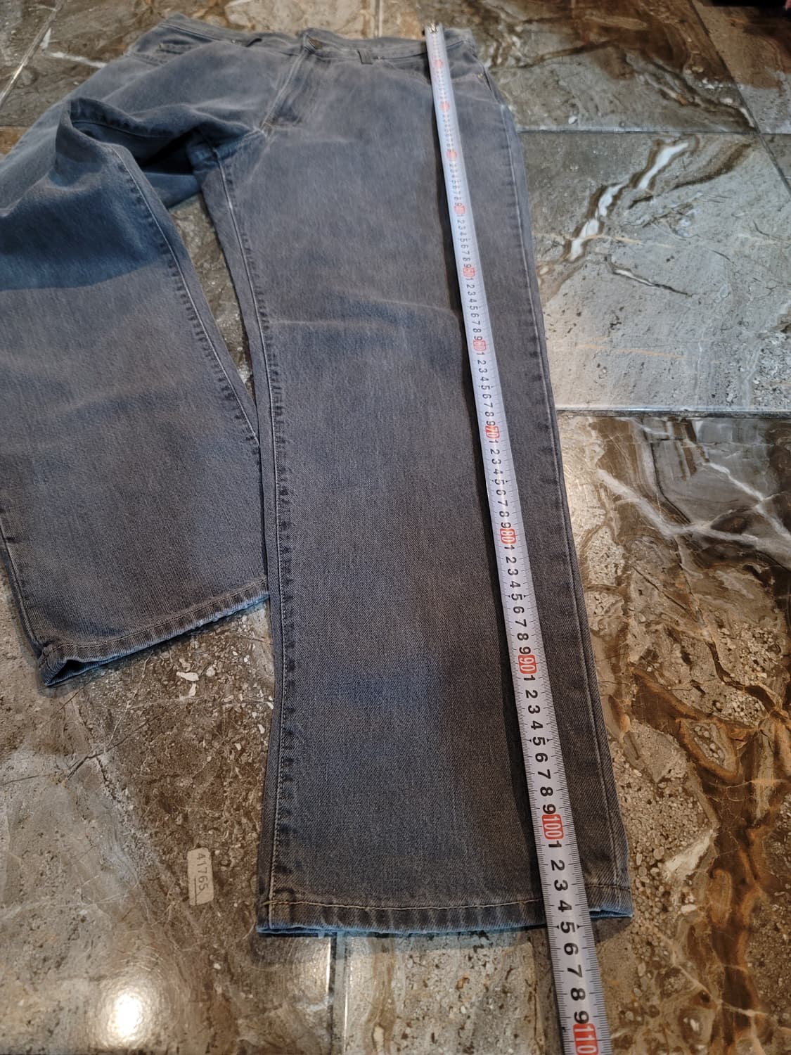 더블알엘 다크그레이 와이드 데님팬츠  상품이미지8