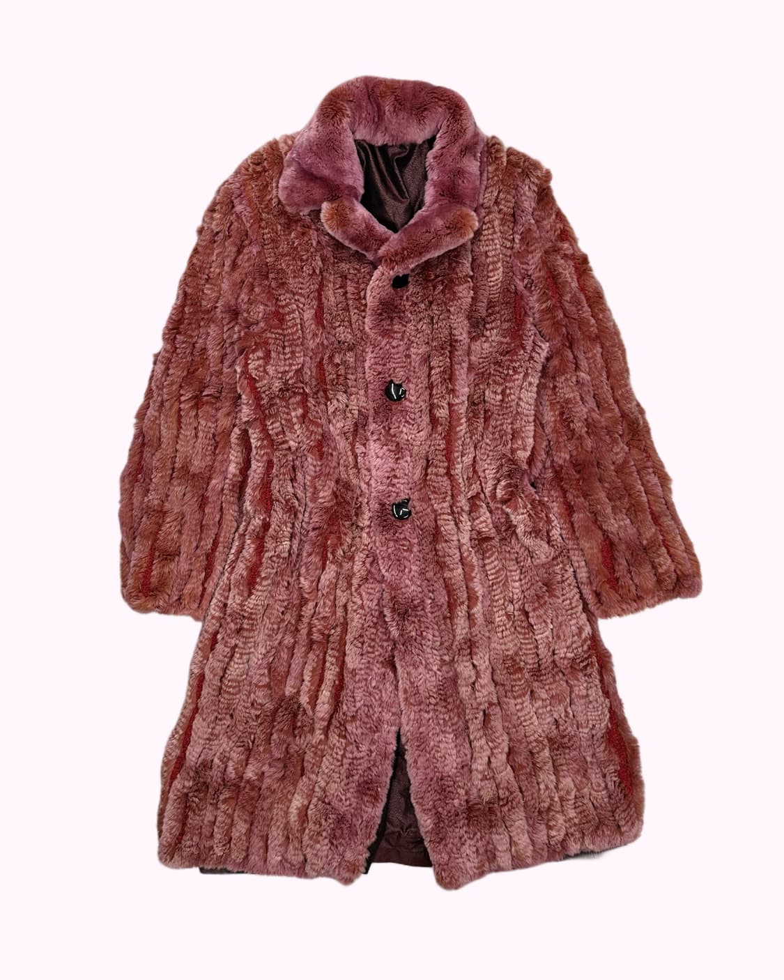 pink rabbit fur coat 상품이미지1