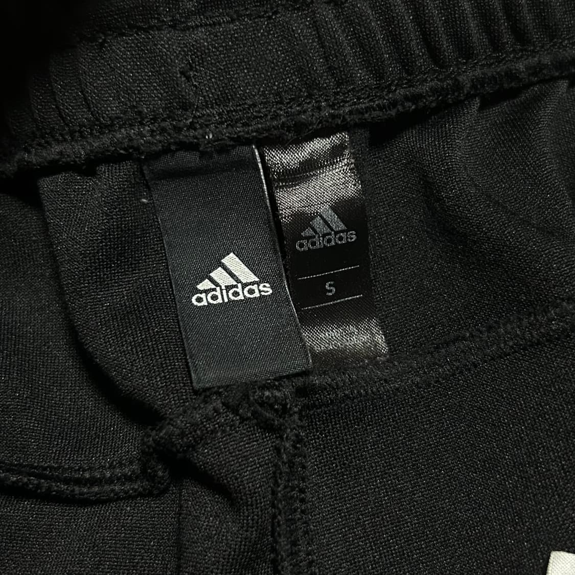[S] adidas 아디다스 검/흰 트랙 트레이닝 팬츠 상품이미지7