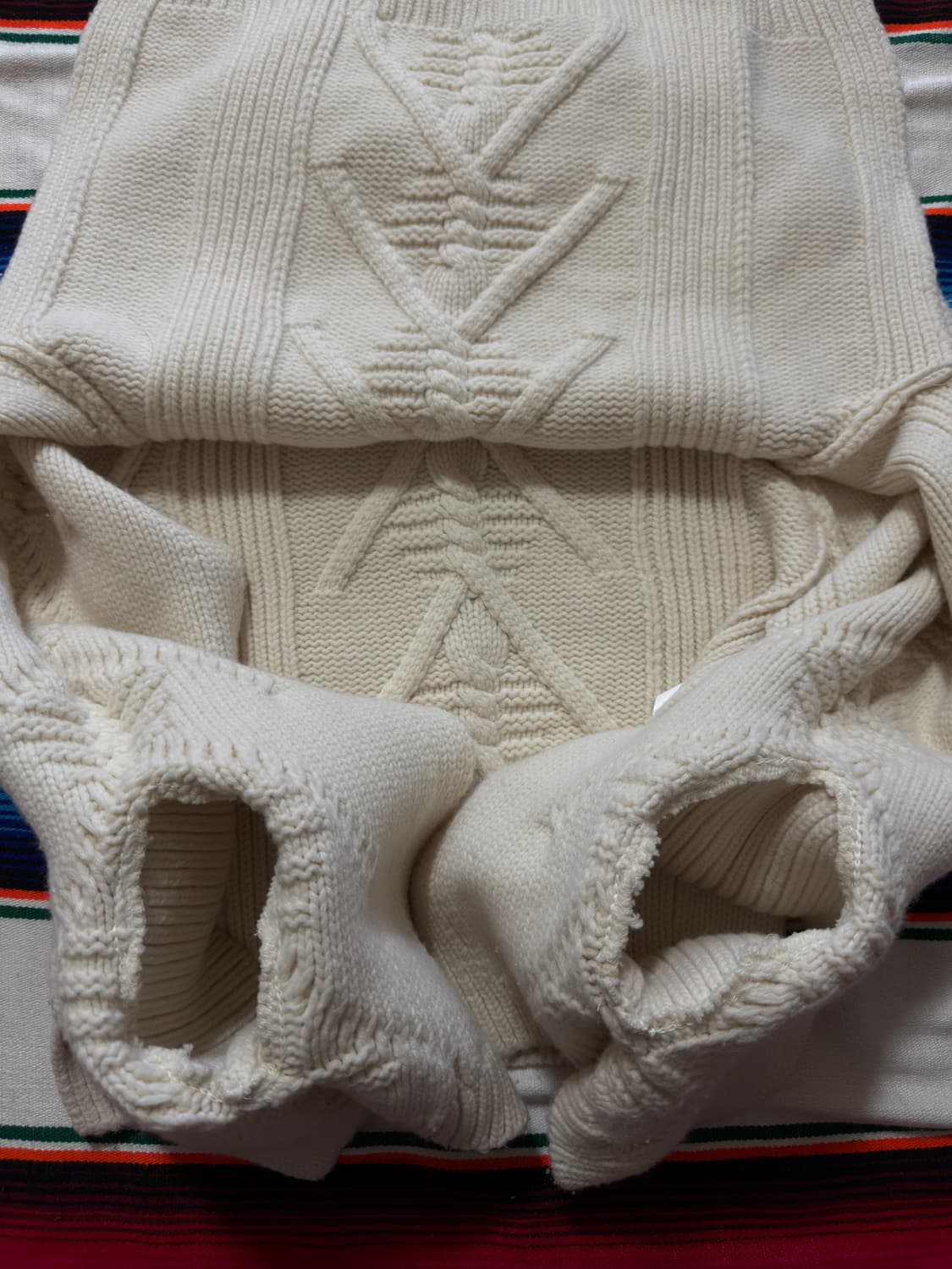 System Poncho Cape Glove cable knit 상품이미지6