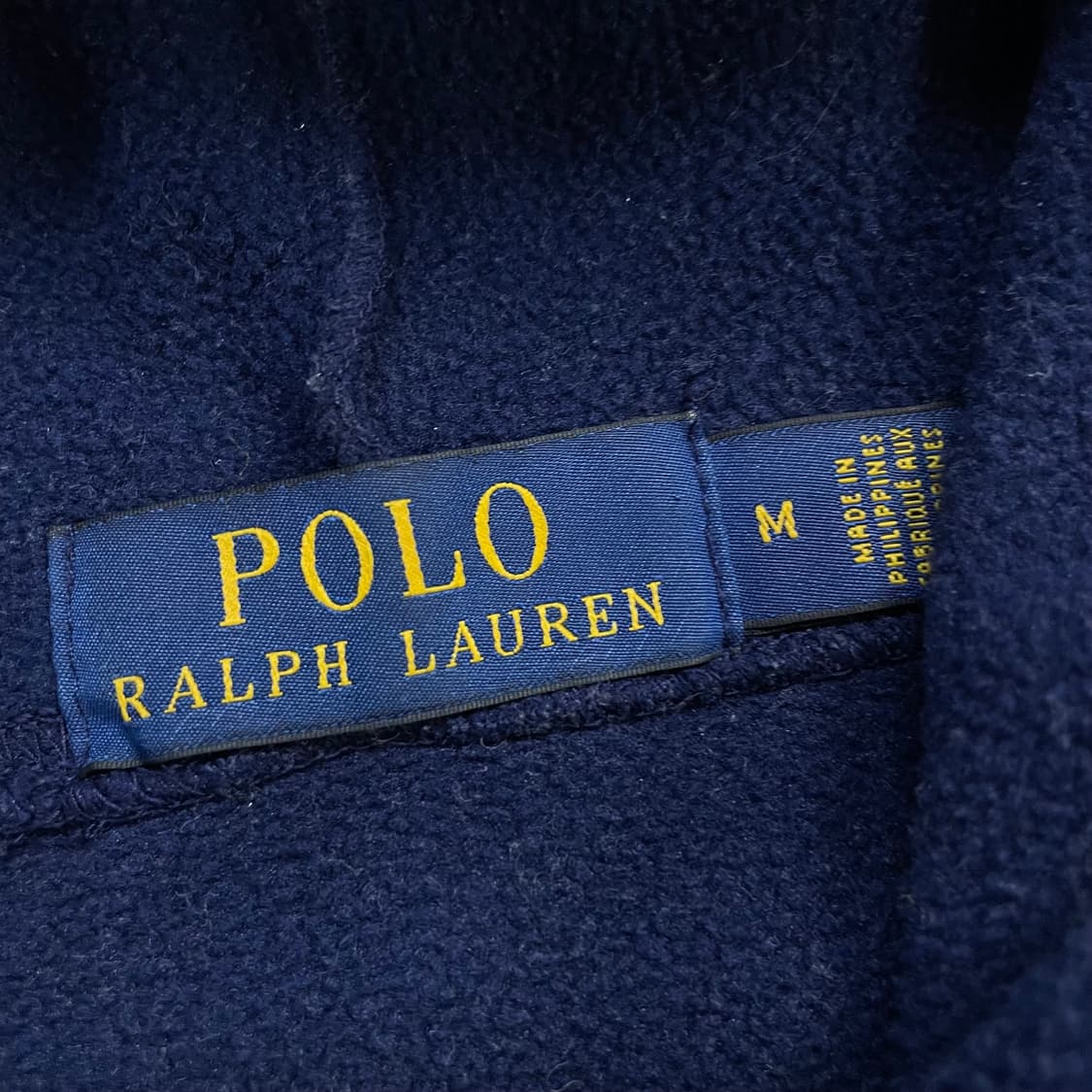 폴로 랄프로렌 USA 로고 플리스 후드티 네이비 상품이미지4