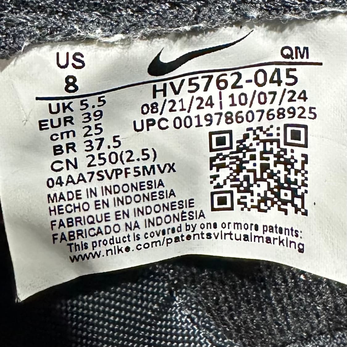 250) 나이키 운동화 남녀공용 신발 킬샷 OG 블랙 스니커즈 상품이미지9