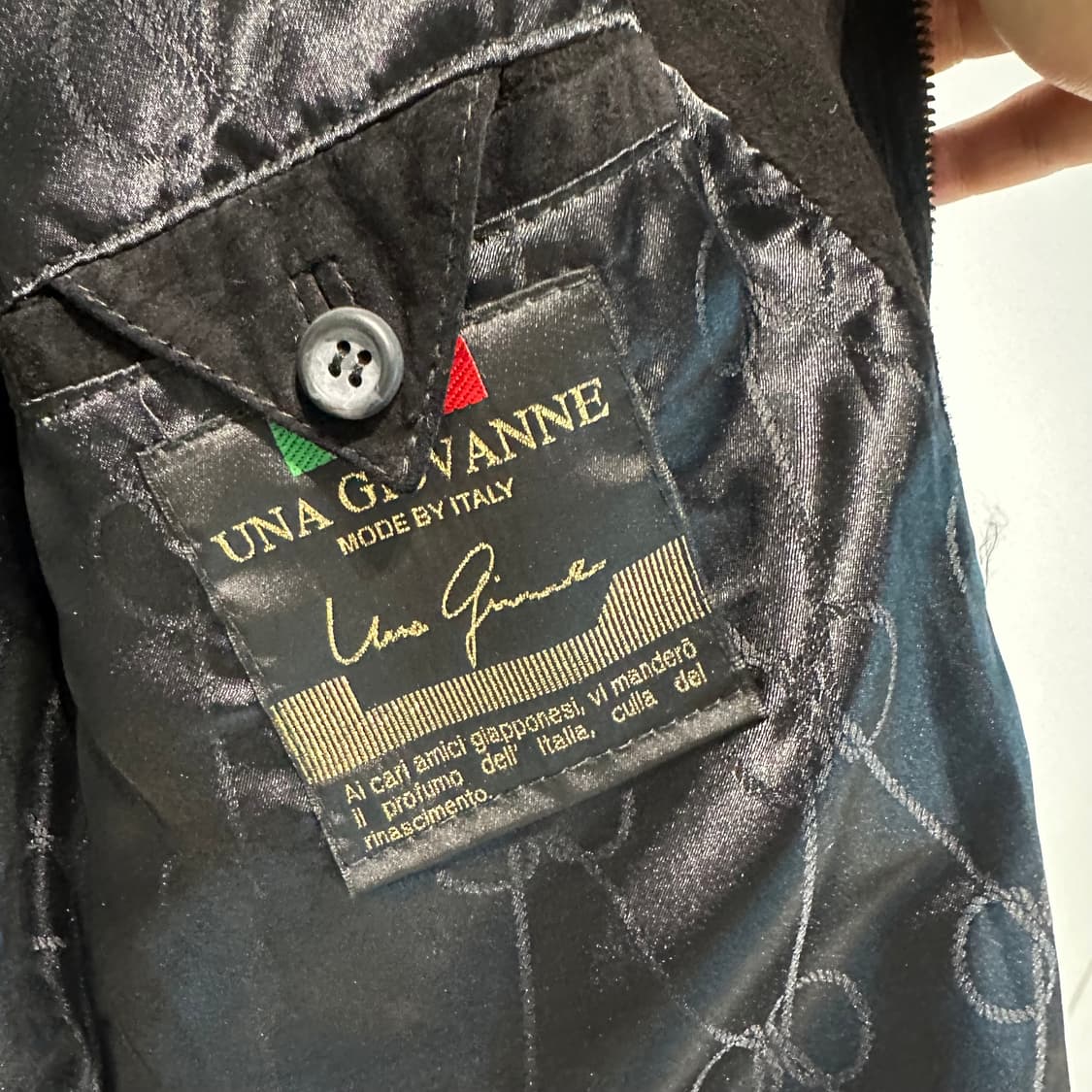 이태리 메이드 스웨이드 레더카라 카코트 상품이미지3