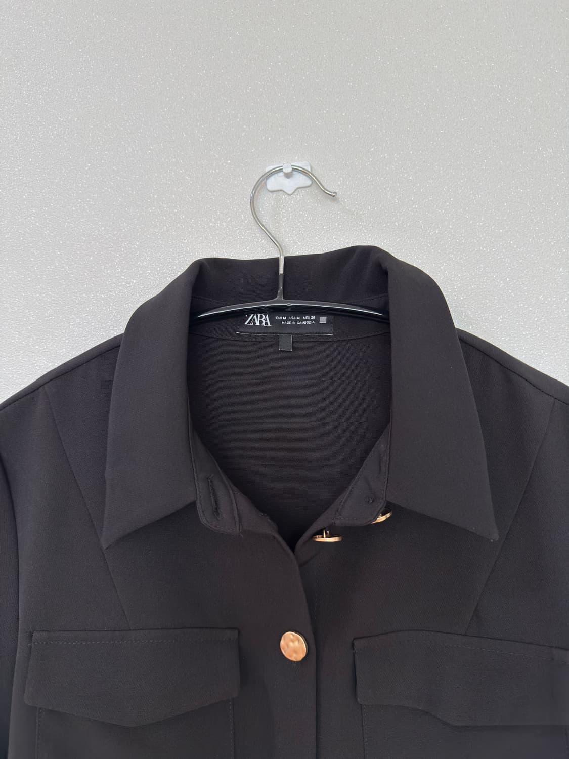 [m] 자라 골드 버튼 미니 원피스 상품이미지4