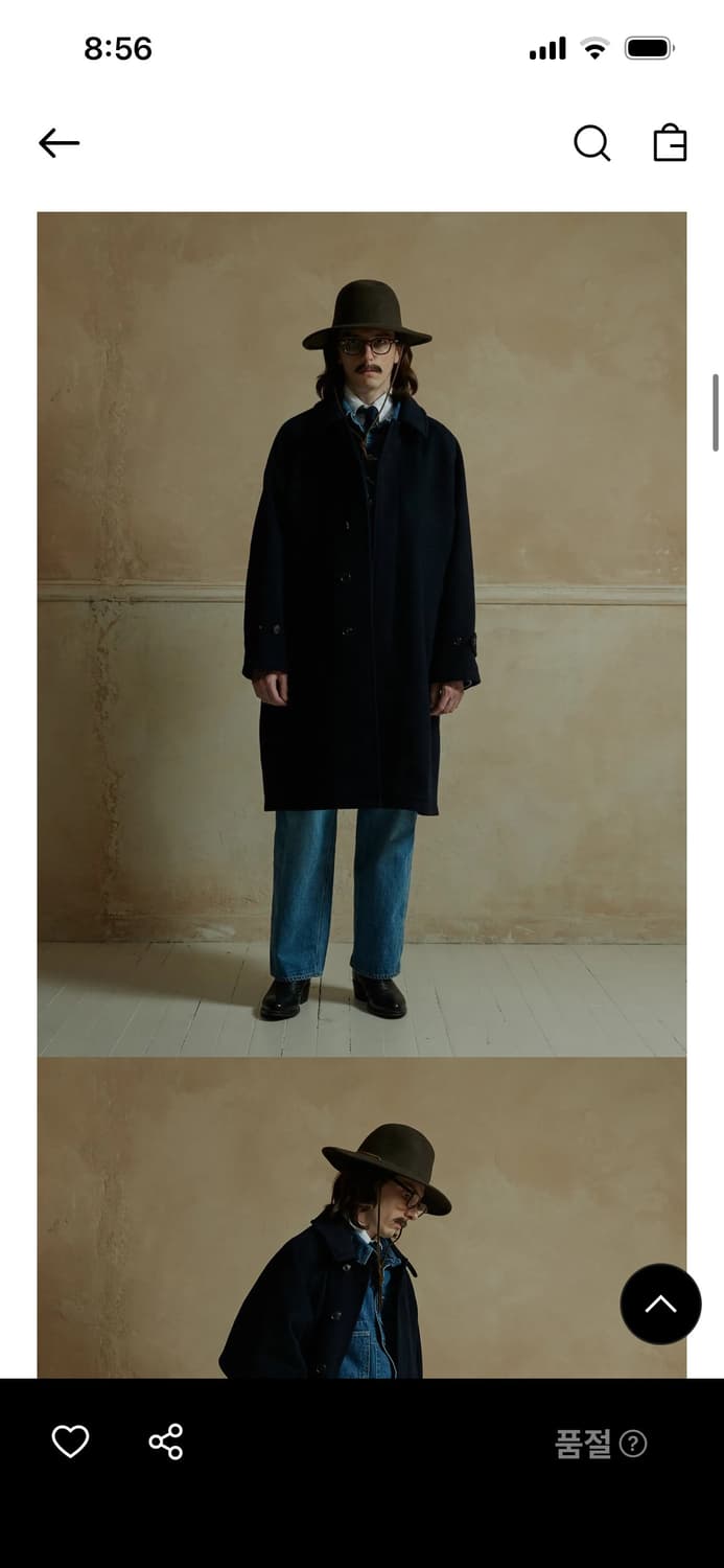 네이머클로딩 발마칸 코트 네이비 M 상품이미지3