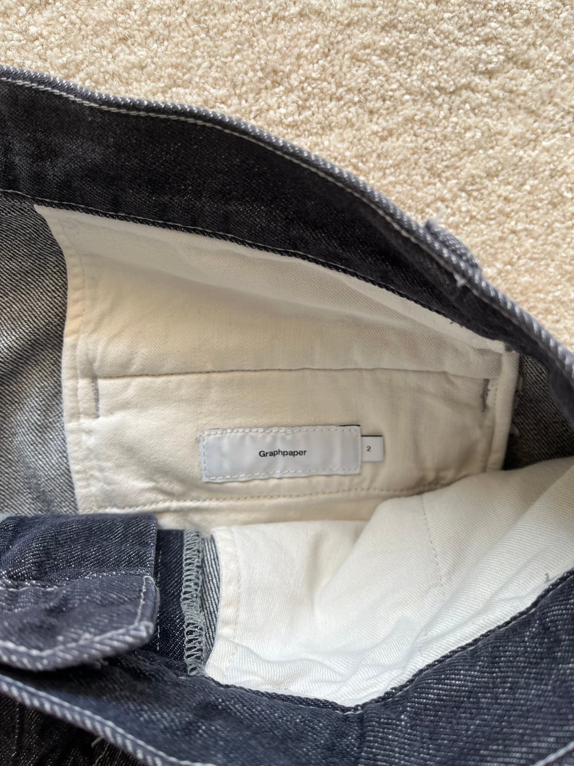 그라프페이퍼 투턱 데님 (31-32) 상품이미지4