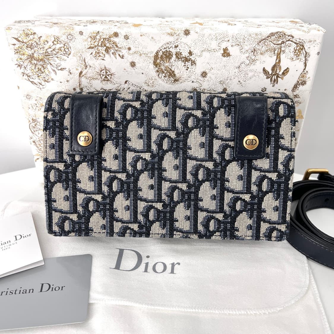 디올 새들 오블리크 자카드 파우치 벨트백  상품이미지4