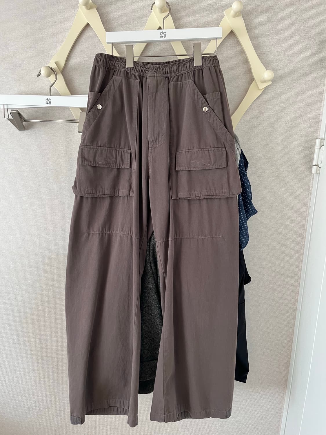 [3] 폴리테루 프론트카고 파자마 퍼플그레이 상품이미지2