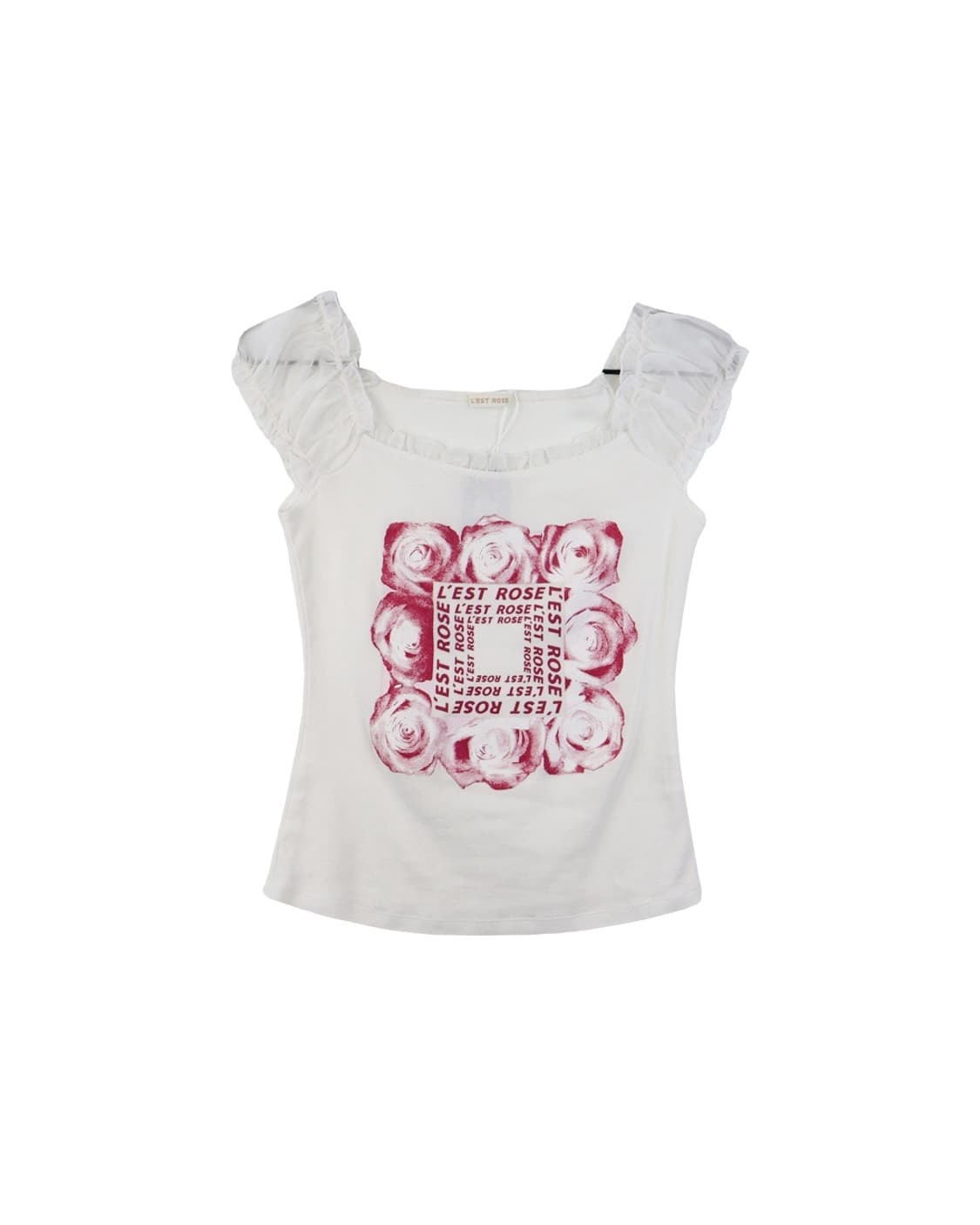 Lest Rose Graphic Short Sleeve T-Shirts 상품이미지3