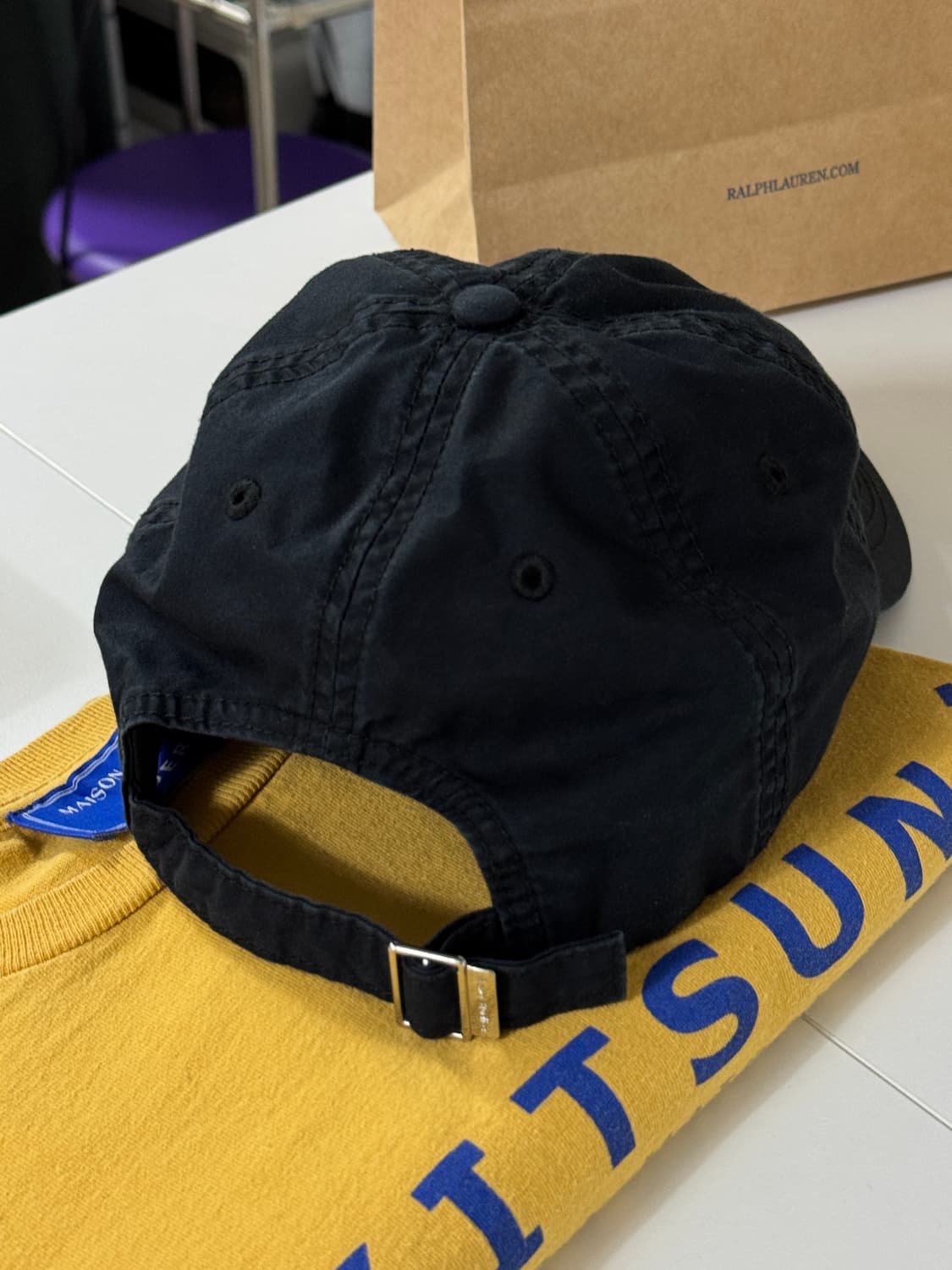 아크네 스튜디오 자수 블랙 볼캡 59cm 상품이미지4