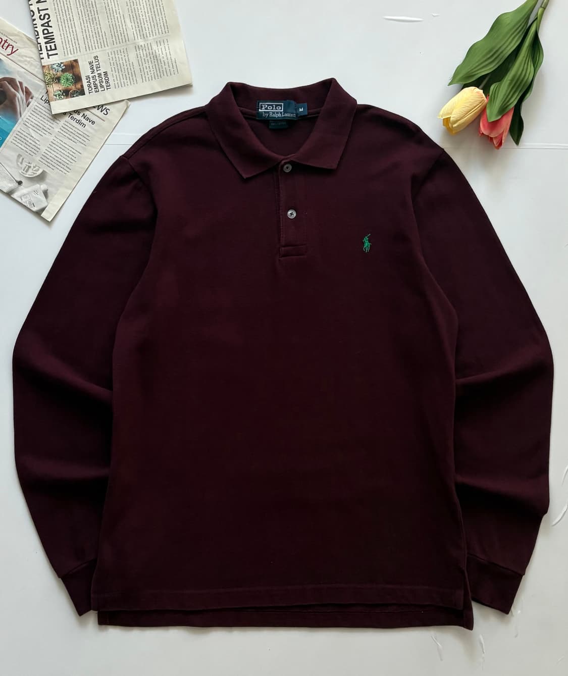 Polo 폴로랄프로렌 버건디 카라티  상품이미지2