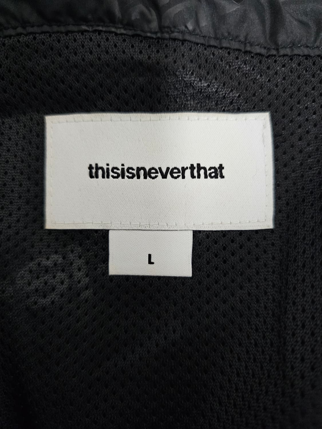 디스이즈네버댓 아노락 블랙 후드 바람막이 L 상품이미지3