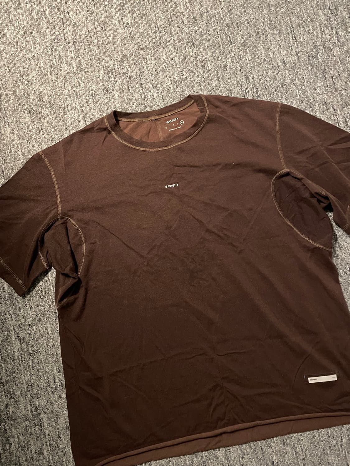 새티스파이 소프트셀 반팔 티셔츠 브라운 [4] 상품이미지1