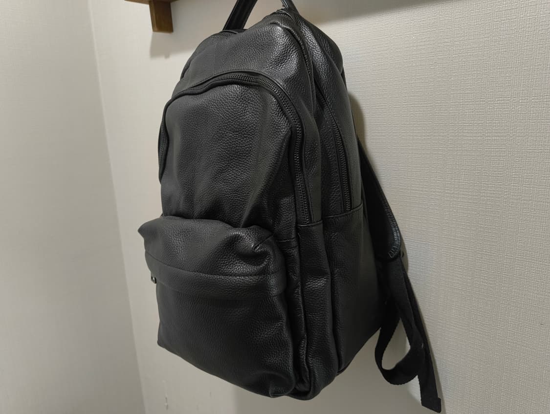 블랙 암소가죽 백팩 상품이미지4