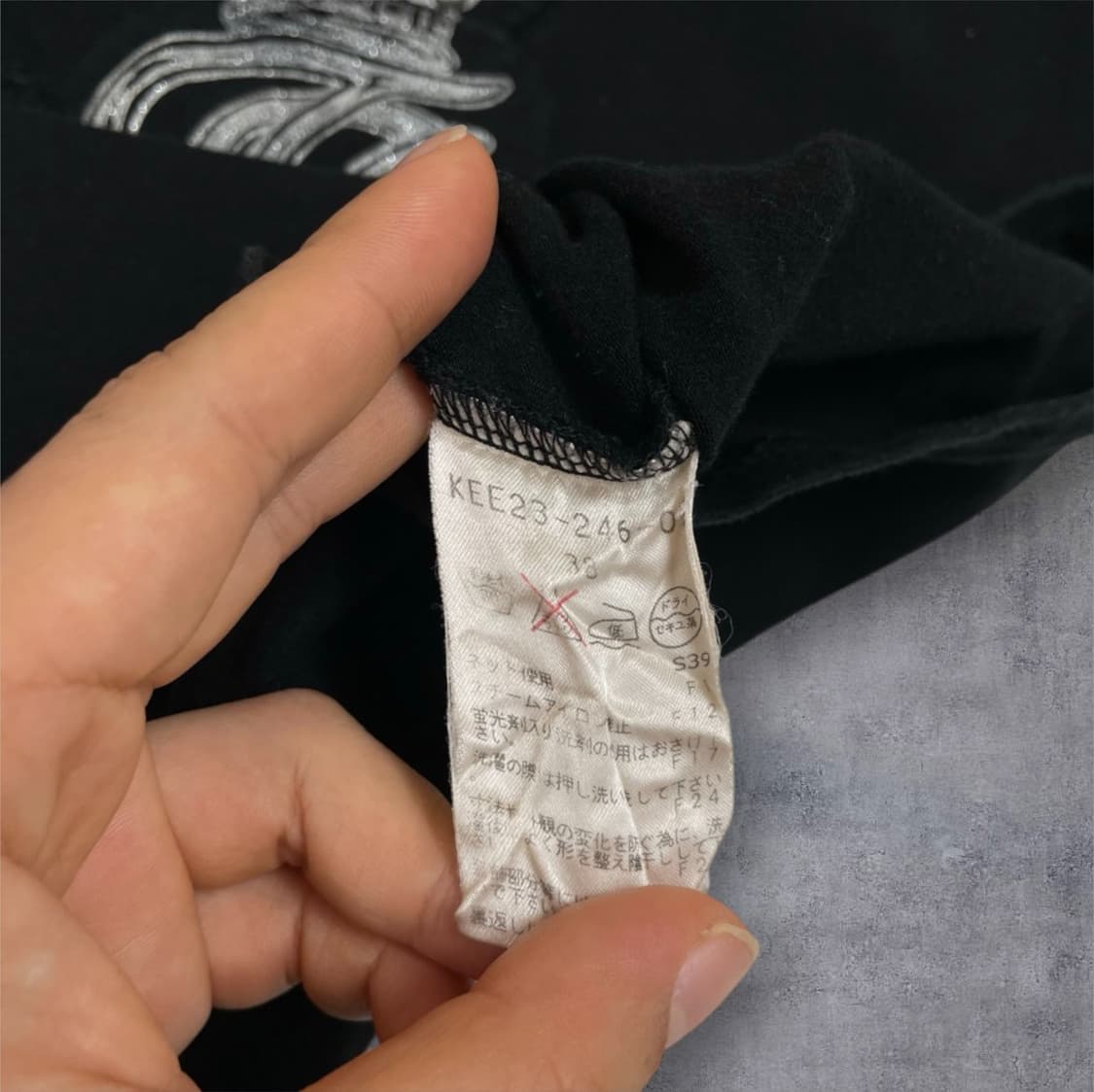 Fragile 블랙 y2k 크라운 비즈 장식 반팔 티셔츠 38 상품이미지3