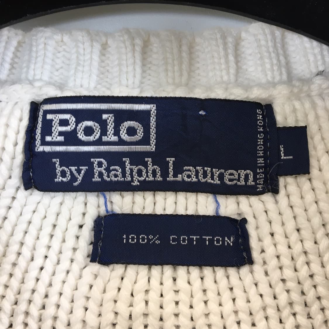 폴로 랄프로렌 90s 크리켓 케이블니트 L 상품이미지5