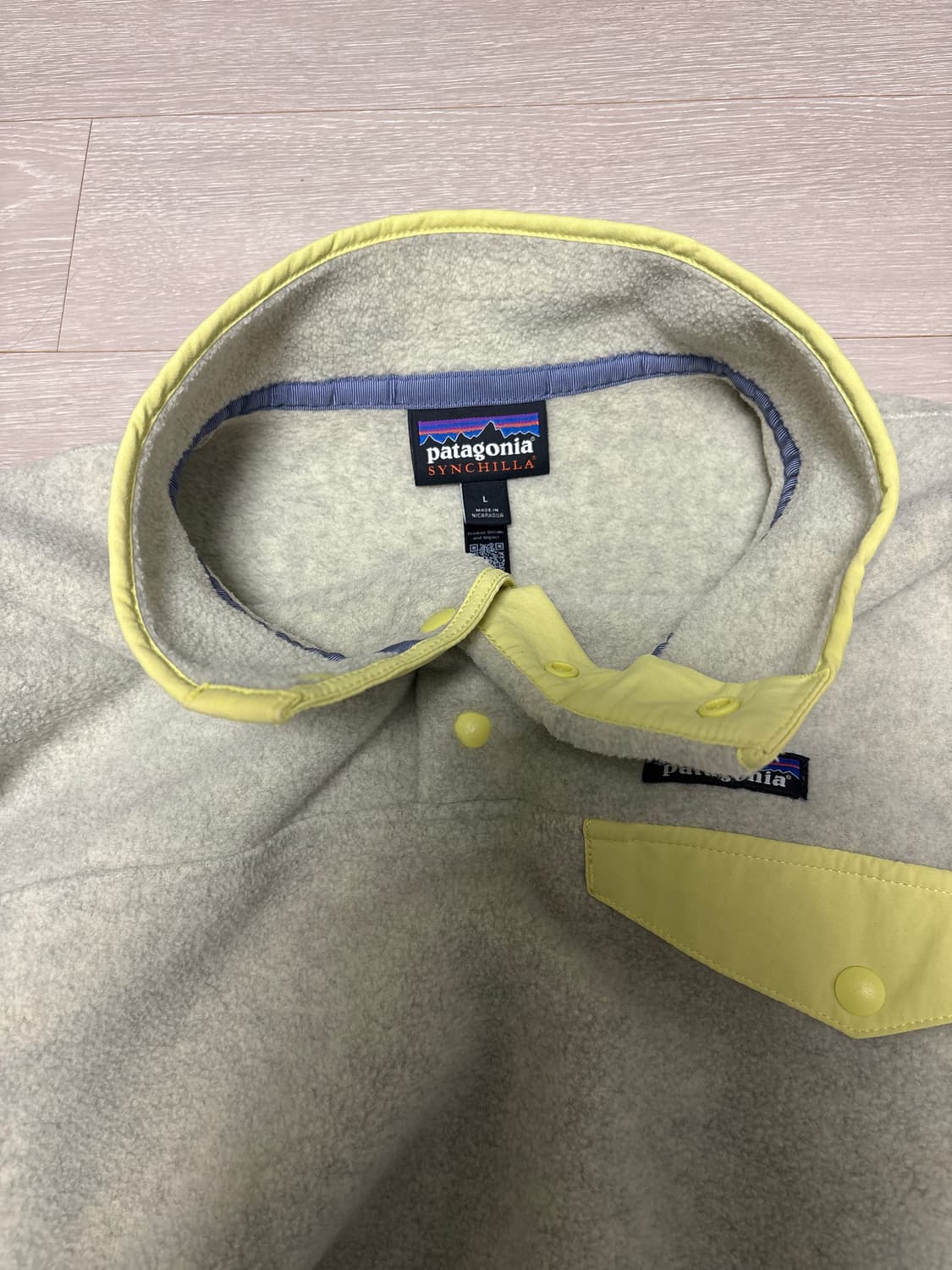 파타고니아 라이트웨이트 신칠라 스냅-T 플리스 풀오버 오트밀 헤더 상품이미지2