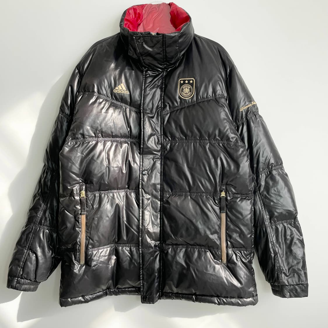 D2 아디다스 올드스쿨 독일 유광패딩점퍼 110사이즈 상품이미지1