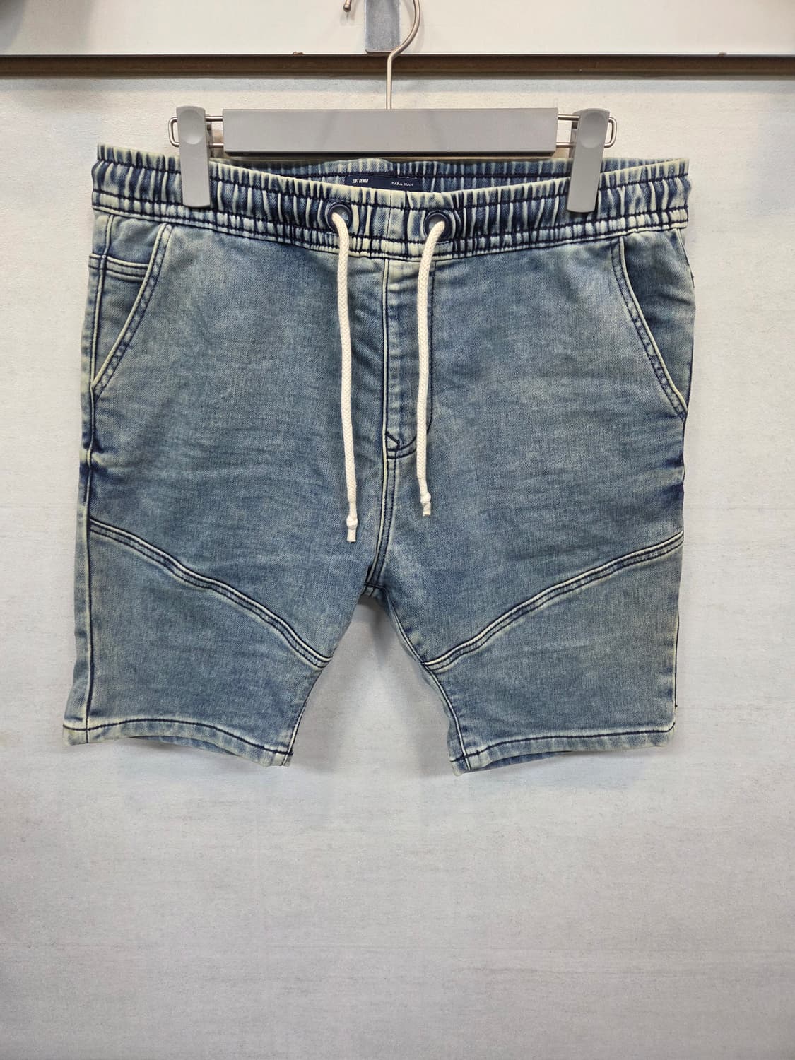 자라 빈티지워싱 베기핏 밴딩 반바지 xl 상품이미지1