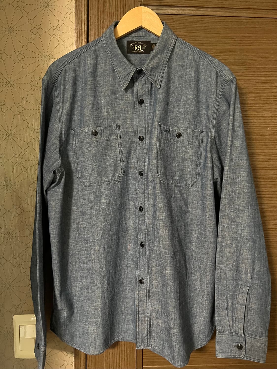[L] RRL 인디고 샴브레이 워크셔츠 상품이미지1