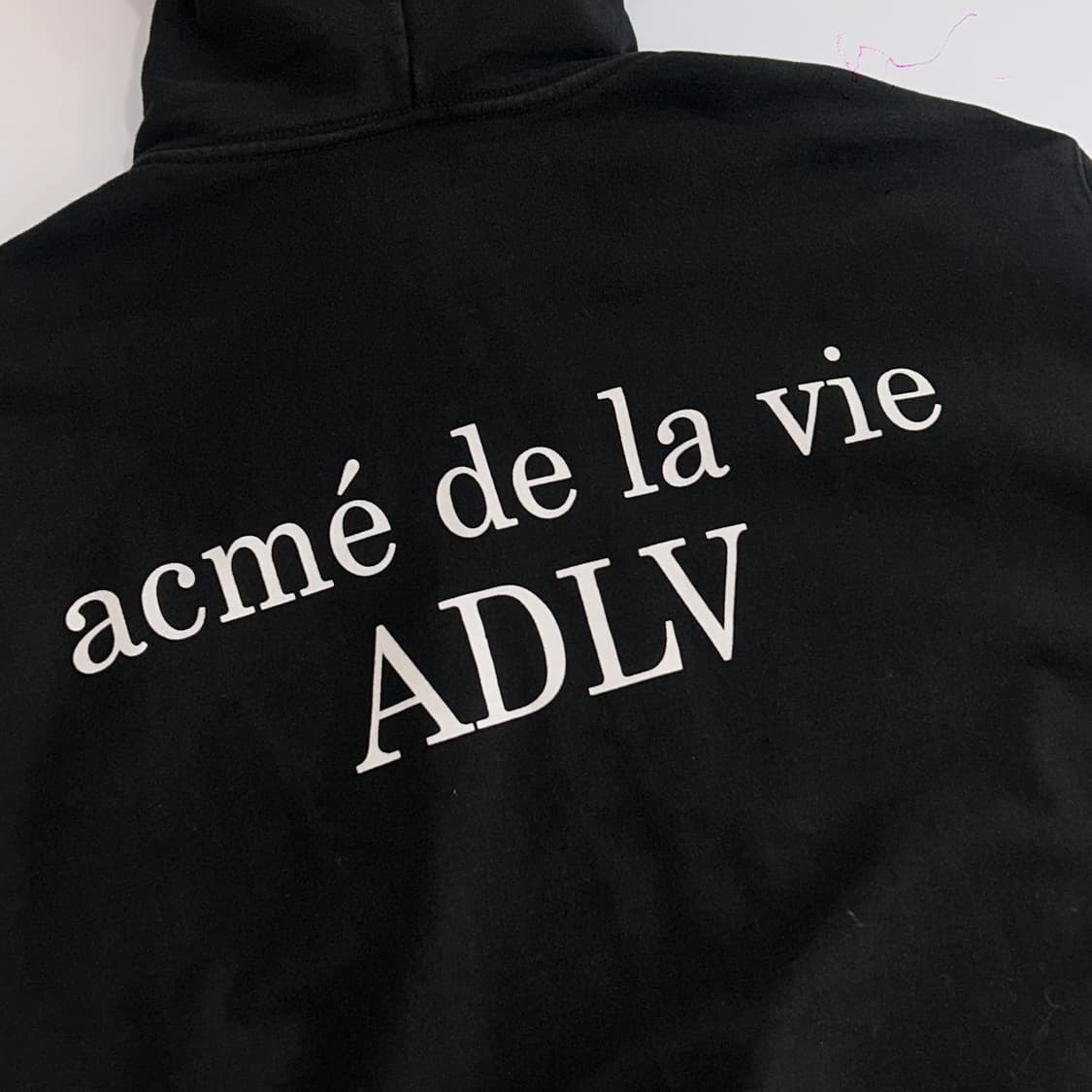 Acme de la vie 아크메드라비 백 스펠아웃 로고 후드집업 상품이미지6