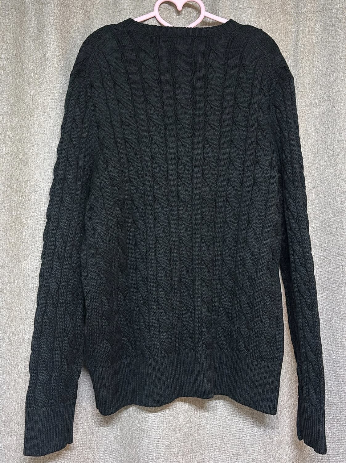 폴로 랄프로렌 케이블 니트 블랙 스웨터 상품이미지2