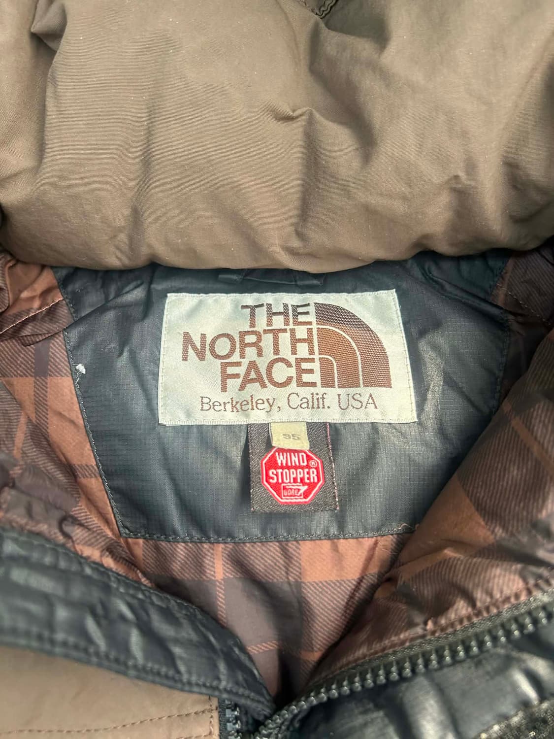 [M] 노스페이스 800필 브라운 다운 후드 푸퍼 패딩 자켓 상품이미지5